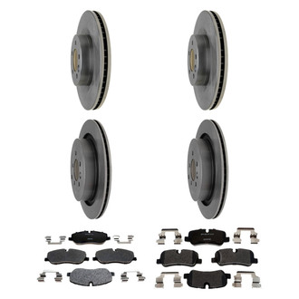 Raybestos® - R-Line™ 1-Piece Brake Kit with Semi-Metallic Brake Pads