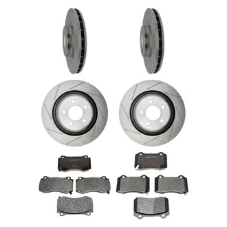 Raybestos® - R-Line™ 1-Piece Brake Kit with Semi-Metallic Brake Pads