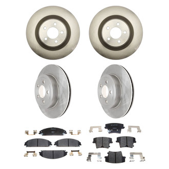 Raybestos® - R-Line™ Plain Front and Rear Brake Kit with Ceramic Pads