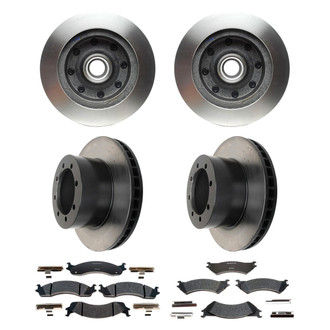 Raybestos® - R-Line™ Plain Brake Kit with Semi-Metallic Pads