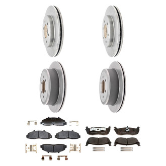 Raybestos® - R-Line™ Plain Front and Rear Brake Kit with Ceramic Pads