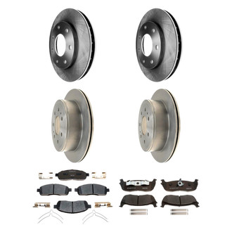 Raybestos® - R-Line™ Plain Front and Rear Brake Kit with Ceramic Pads