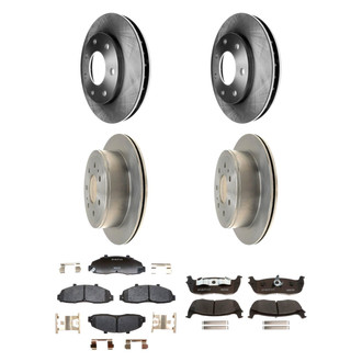 Raybestos® - R-Line™ Plain Front and Rear Brake Kit with Ceramic Pads