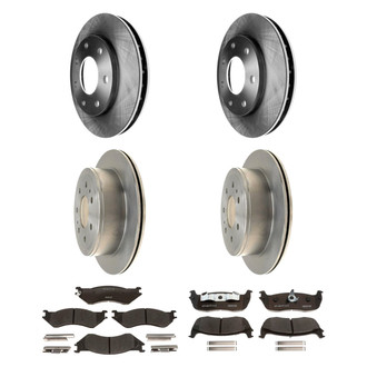 Raybestos® - R-Line™ Plain Front and Rear Brake Kit with Ceramic Pads