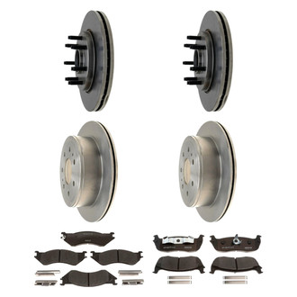 Raybestos® - R-Line™ Plain Front and Rear Brake Kit with Ceramic Pads