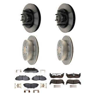 Raybestos® - R-Line™ Plain Front and Rear Brake Kit with Ceramic Pads
