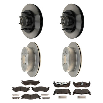 Raybestos® - R-Line™ Plain Front and Rear Brake Kit with Ceramic Pads