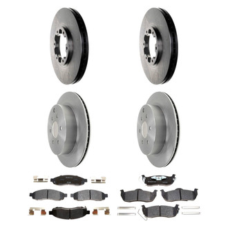 Raybestos® - R-Line™ Plain Front and Rear Brake Kit with Ceramic Pads