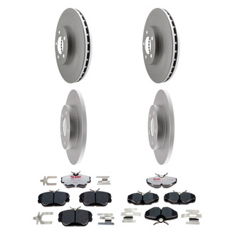Raybestos® - Element3™ Plain Front and Rear Brake Kit with Hybrid Pads