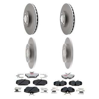 Raybestos® - Element3™ Plain Front and Rear Brake Kit with Hybrid Pads