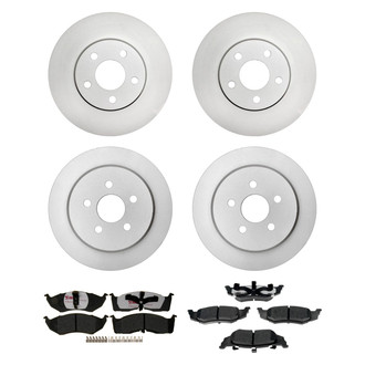 Raybestos® - Element3™ Plain Front and Rear Brake Kit with Hybrid Pads