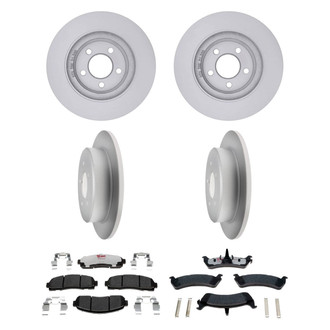 Raybestos® - Element3™ Plain Front and Rear Brake Kit with Hybrid Pads