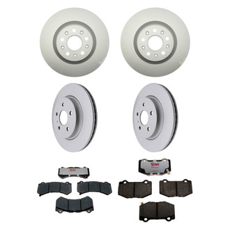 Raybestos® - Element3™ Plain Front and Rear Brake Kit with Hybrid Pads