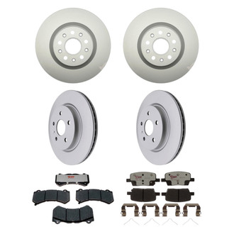 Raybestos® - Element3™ Plain Front and Rear Brake Kit with Hybrid Pads