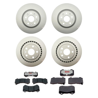 Raybestos® - Element3™ Plain Front and Rear Brake Kit with Hybrid Pads