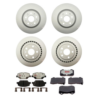Raybestos® - Element3™ Plain Front and Rear Brake Kit with Hybrid Pads