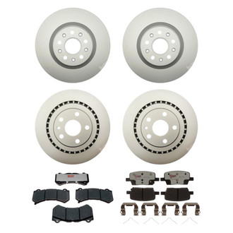 Raybestos® - Element3™ Plain Front and Rear Brake Kit with Hybrid Pads