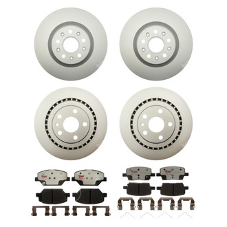 Raybestos® - Element3™ Plain Front and Rear Brake Kit with Hybrid Pads