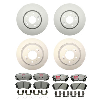 Raybestos® - Element3™ Plain Brake Kit with Hybrid Pads