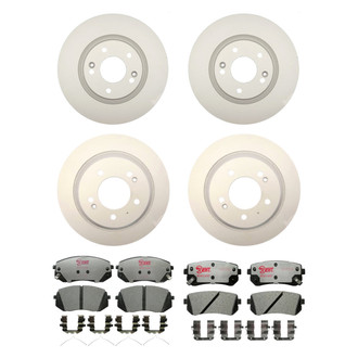 Raybestos® - Element3™ Plain Brake Kit with Hybrid Pads