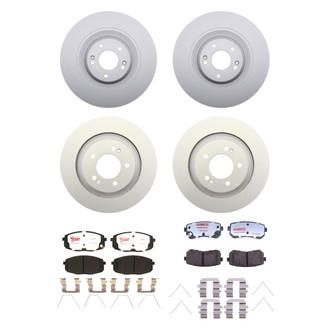Raybestos® - Element3™ 1-Piece Brake Kit with Hybrid Brake Pads