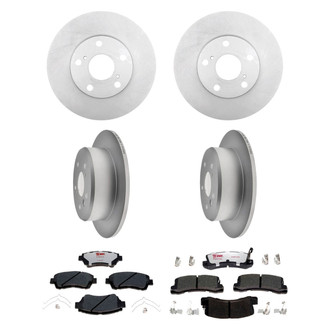 Raybestos® - Element3™ Plain Front and Rear Brake Kit with Hybrid Pads