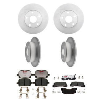 Raybestos® - Element3™ Plain Front and Rear Brake Kit with Hybrid Pads