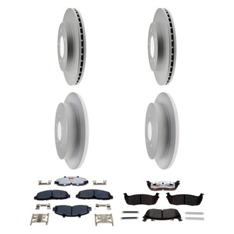 Raybestos® - Element3™ Plain Front and Rear Brake Kit with Hybrid Pads