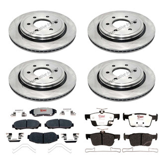 Raybestos® - Element3™ 1-Piece Brake Kit with Hybrid Brake Pads