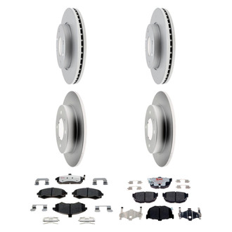 Raybestos® - Element3™ Plain Front and Rear Brake Kit with Hybrid Pads