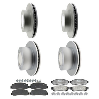 Raybestos® - Element3™ 1-Piece Brake Kit with Semi-Metallic Brake Pads