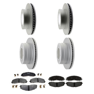 Raybestos® - Element3™ 1-Piece Brake Kit with Semi-Metallic Brake Pads