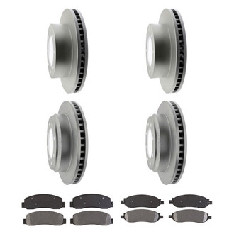Raybestos® - Element3™ Plain Front and Rear Brake Kit with Semi-Metallic Pads
