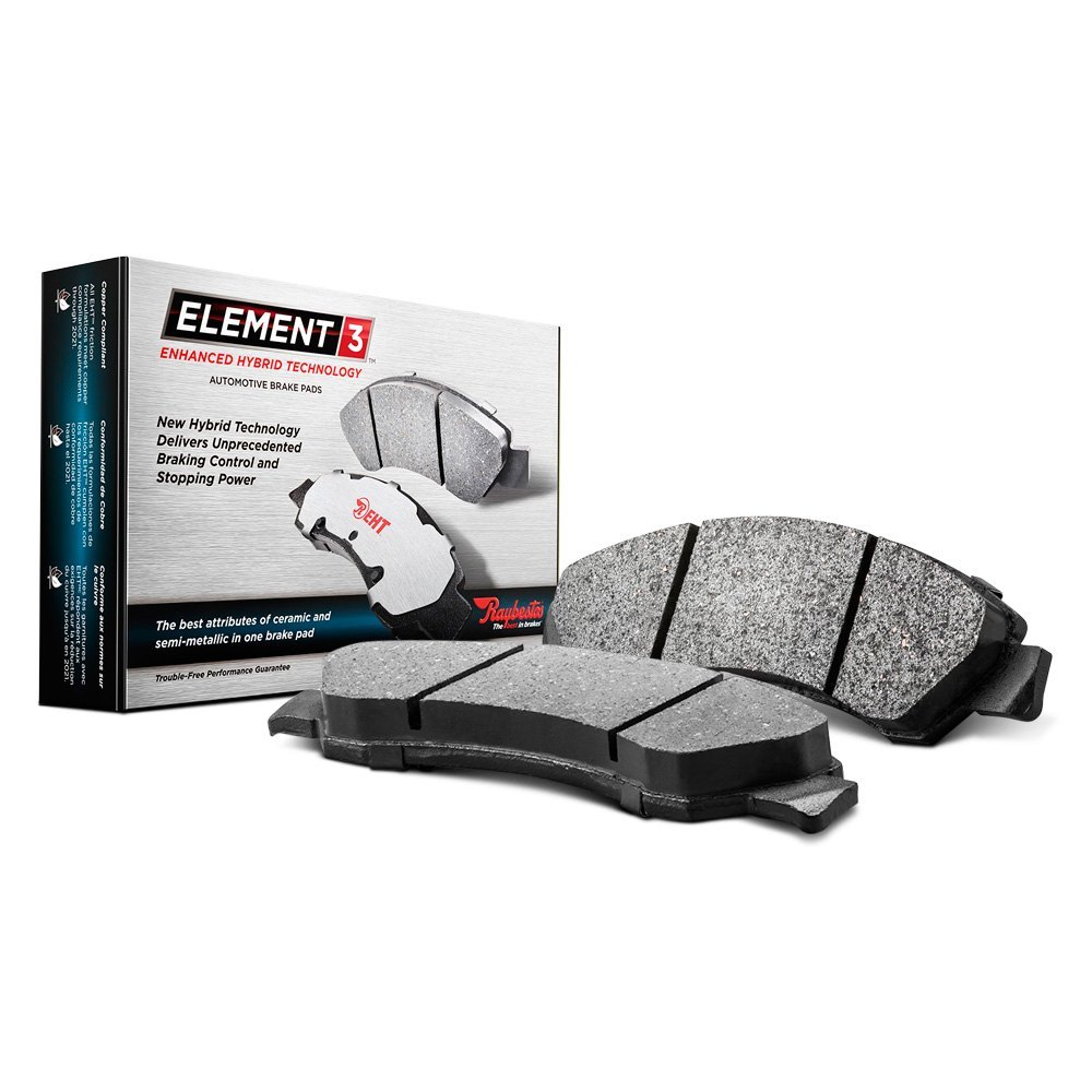 Disc Brake Pad Set-Element3; Hybrid Technology Front Raybestos EHT1367H