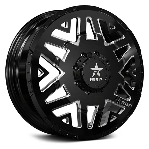RBP® - 12R APEX DUALLY Front Black with CNC Machined Grooves