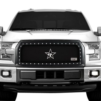RBP® - 1-Pc RX-5 "HALO" Series Black Dual Weave Mesh Main Grille