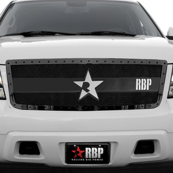 RBP® - 1-Pc RX-3 Series Black Dual Weave Mesh Main Grille