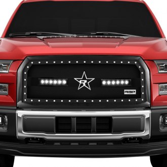 RBP® - RX-3 LED Series Midnight Edition Black Dual Weave Mesh Main Grille with 2 x 11.5" LED Light Bars