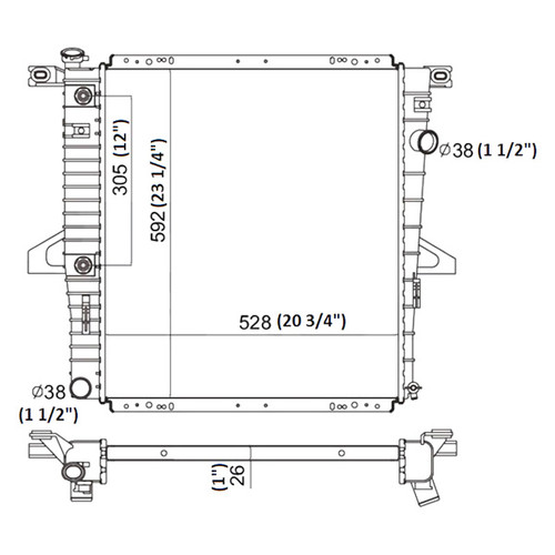 Reach Cooling® 41-2173 - Engine Coolant Radiator