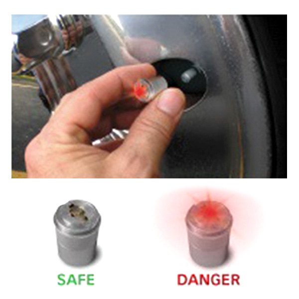  RealWheels® - LED AirGuard Set and Go Tire Pressure Monitoring Valve Caps