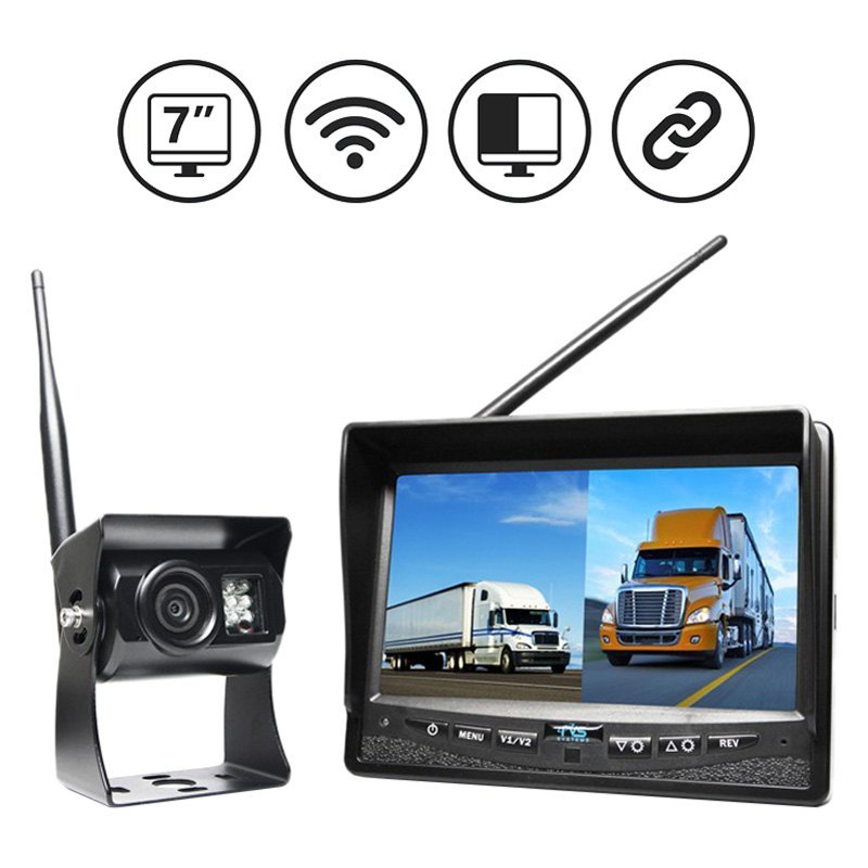 Rear View Safety® RVS2CAM Wireless Rear View System with 7" Dual