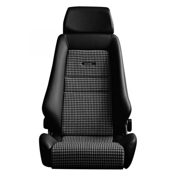 Recaro® - Classic LX Black Sport Seat, Leather/Classic Checkered Fabric