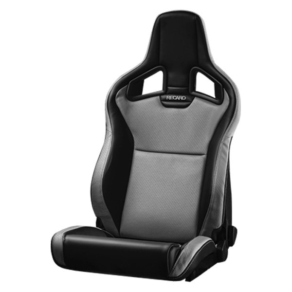 Recaro® - Cross Sportster ORV Series Driver Side Seat, Vinyl Black Bolster & Vinyl Gray Insert