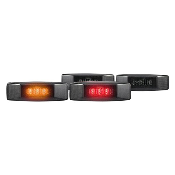 Recon® - Black/Smoke LED Side Marker Lights, Dodge Ram