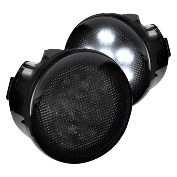 Recon® - Black/Smoke LED Turn Signal/Parking Lights, Jeep Wrangler
