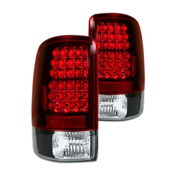 Recon® - Black/Red LED Tail Lights, GMC Yukon Denali