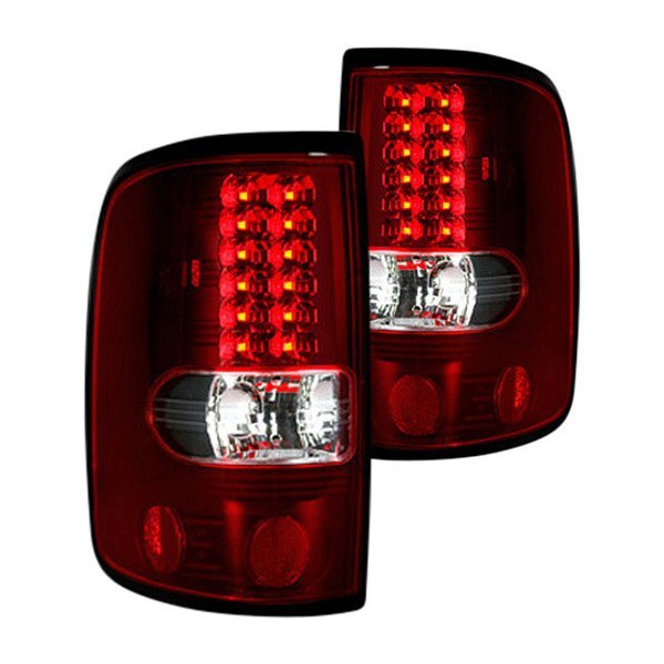 Recon® - Black/Red LED Tail Lights, Ford F-150