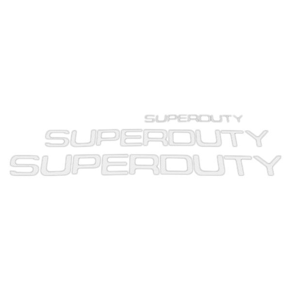 Recon® - "Super Duty" White Hood/Tailgate/Interior Lettering Kit