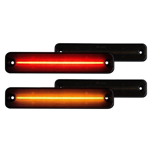 Recon® - Front and Rear Black/Smoke LED Side Marker Lights