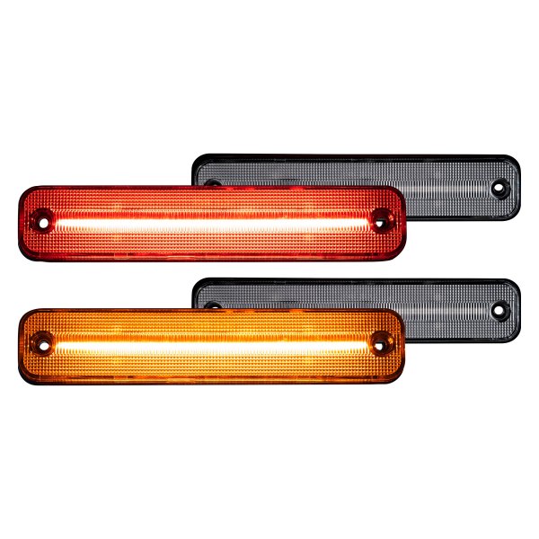 Recon® - Front and Rear Black LED Side Marker Lights